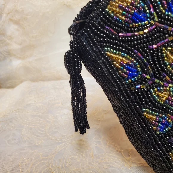 Chico's Beaded Peacock Handbag - Picture 10 of 16